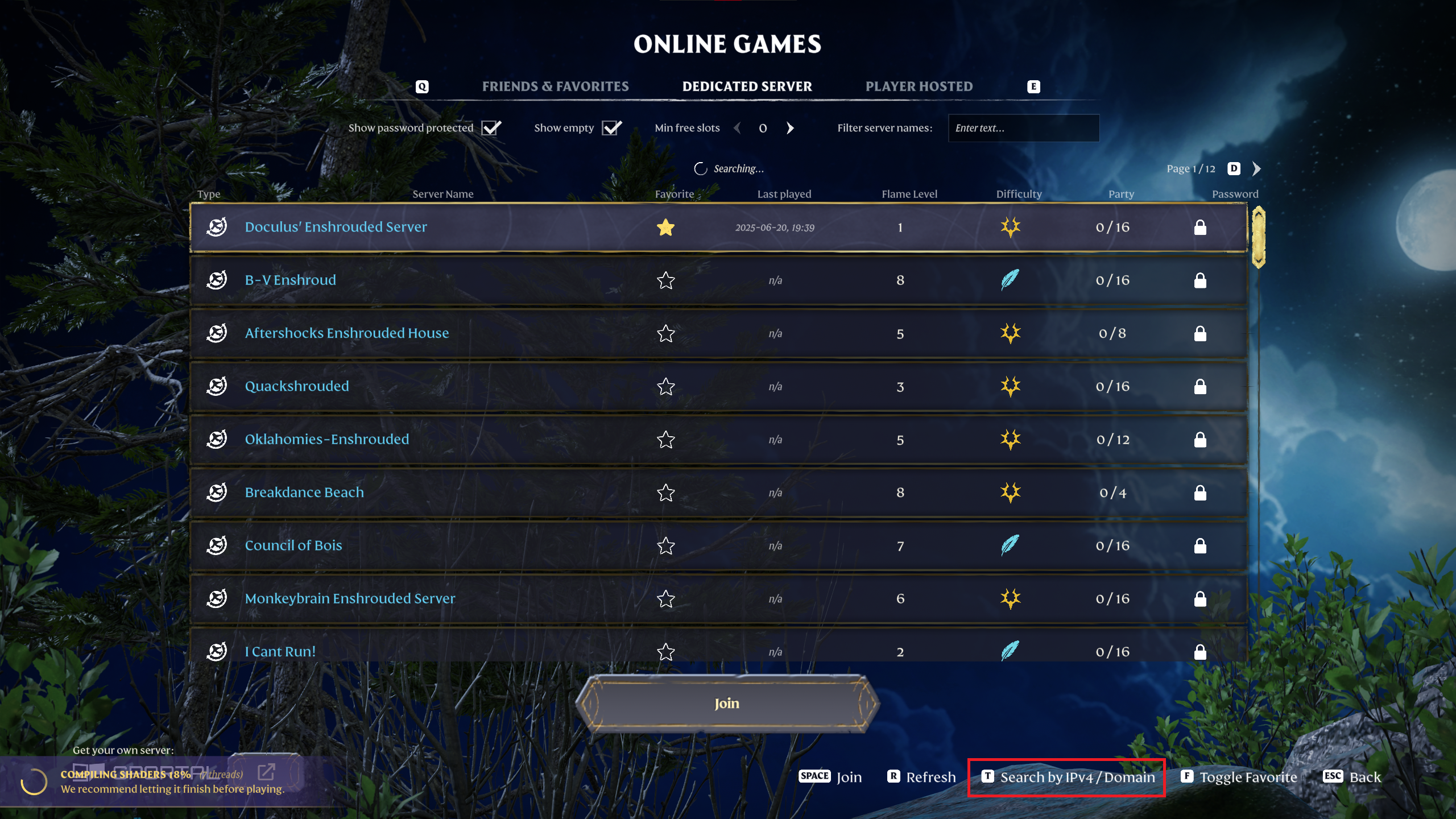 Enshrouded Join Private Server
