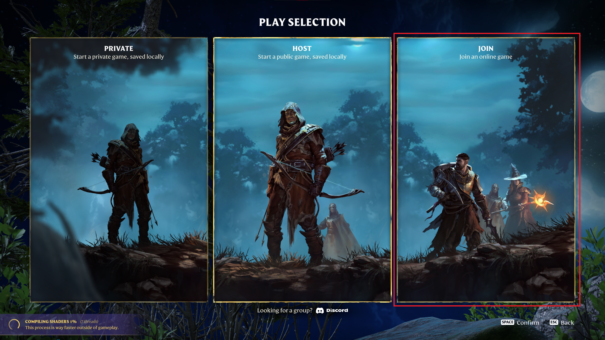 Enshrouded Game Menu