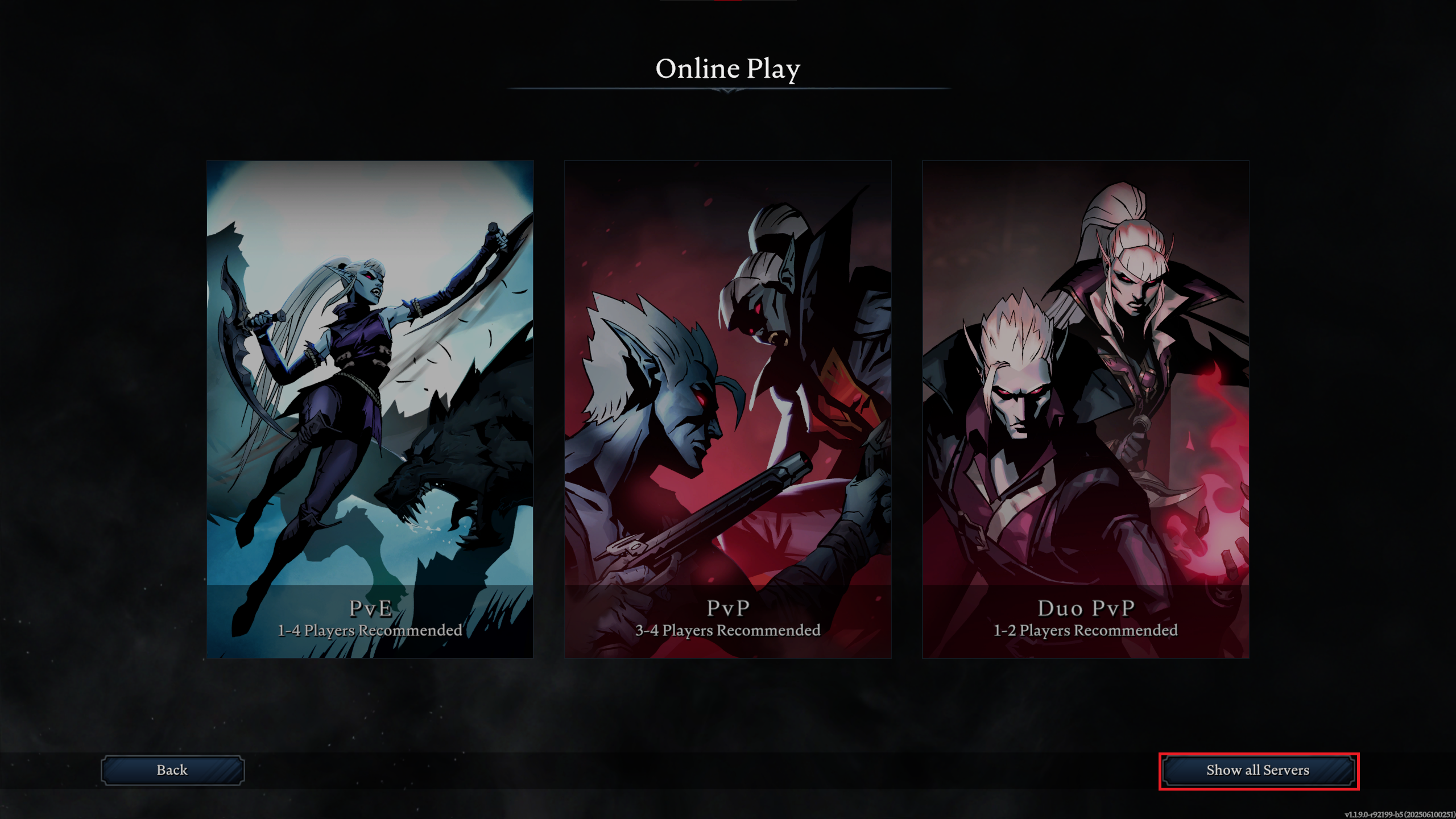 V Rising Show All Servers Option